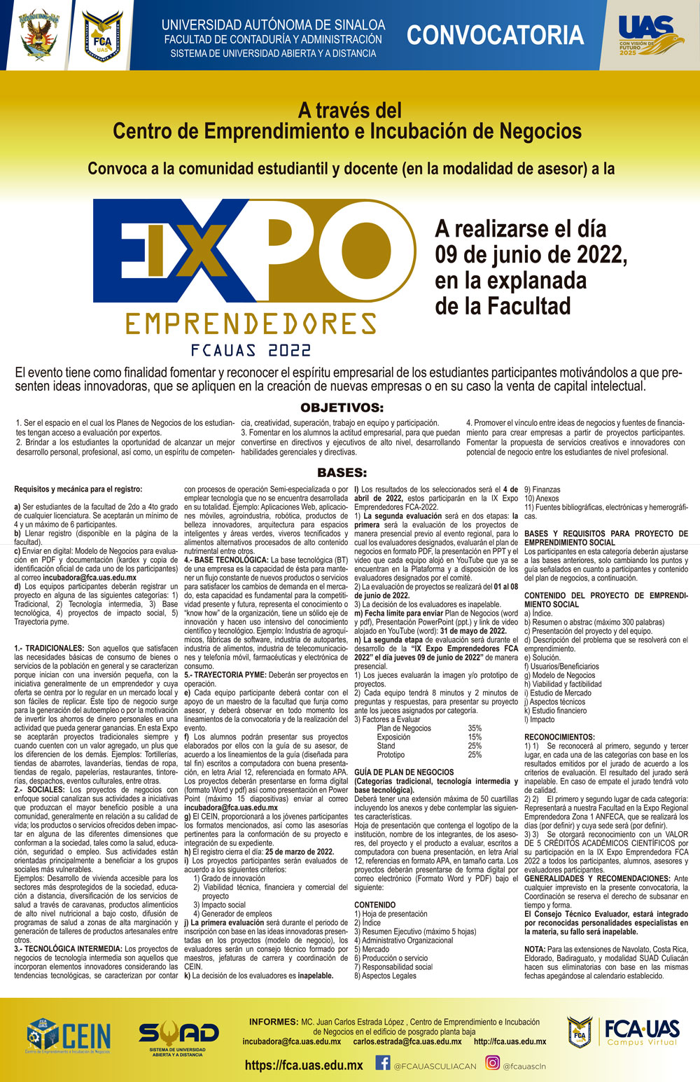 IX EXPO EMPRENDEDORES FCA 2022