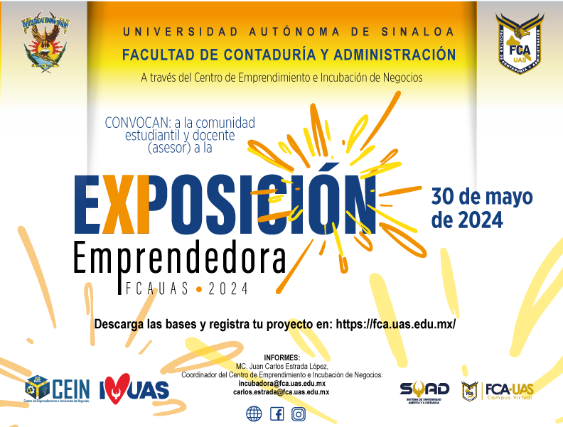Convocatoria de Expo Emprendedores FCA 2024
