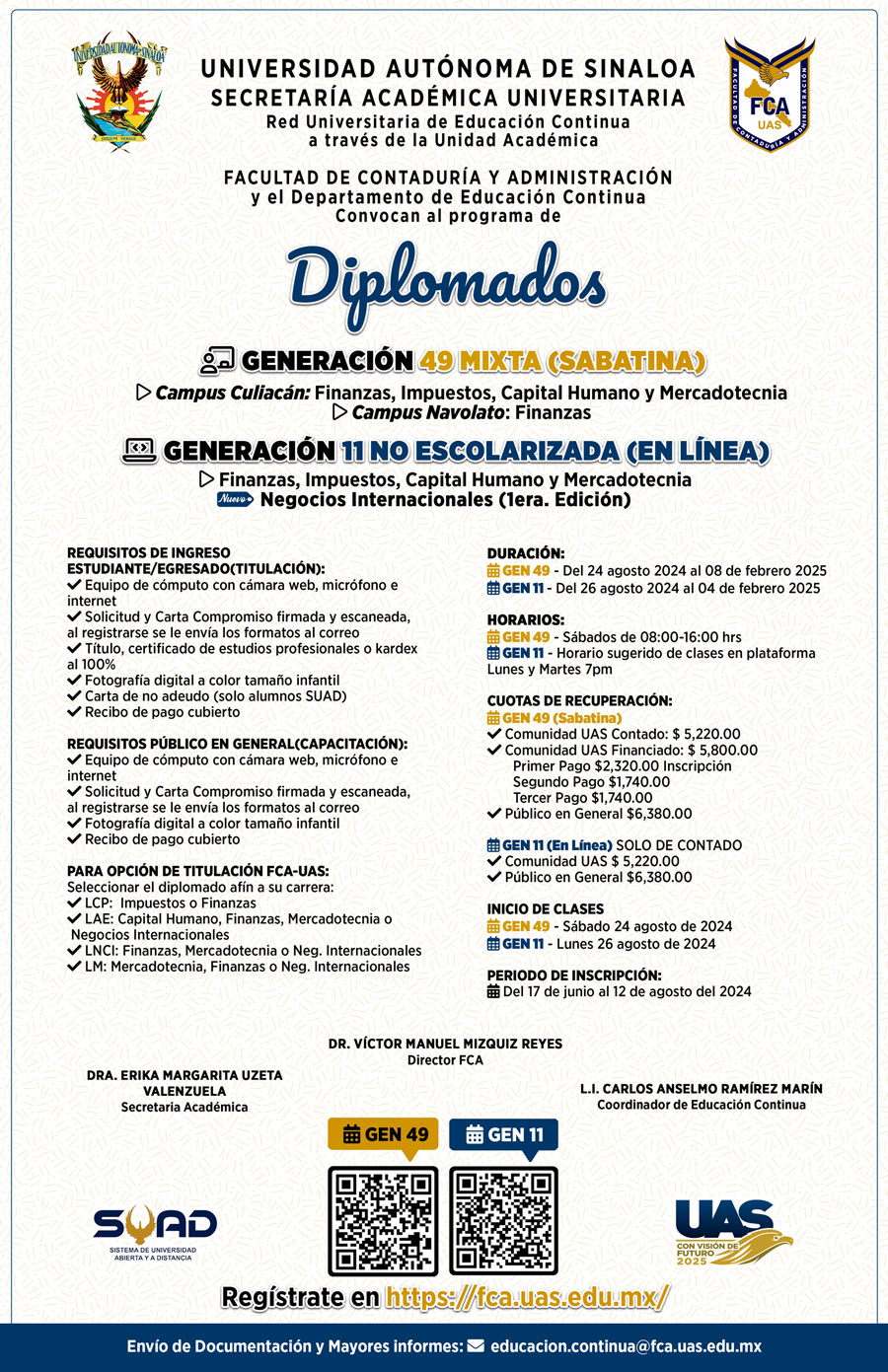 Diplomados 49° y 11° en línea